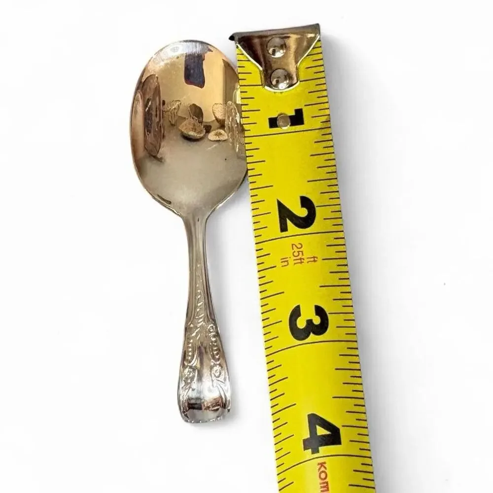 Silverplate 1952 Oneida ENCHANTMENT/ LONDON TOWN CURVED BABY SPOON 3 1/2